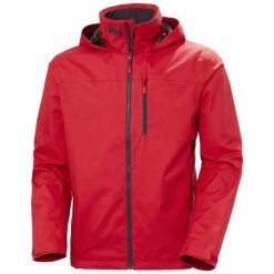 Kurtka z kapturem Helly Hansen Crew 2. Czerwone kurtki męskie Helly Hansen, na lato, s, bez wzorów, z materiału, z kapturem. Za 732.00 zł.