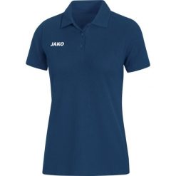 Polo Jako Base. Niebieskie koszulki polo męskie Jako, bez wzorów, eleganckie, bez ramiączek. Za 219.50 zł.