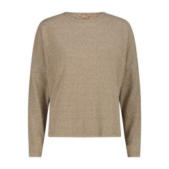 Damski sweter z dekoltem w łódkę CMP. Brązowe swetry damskie CMP, na zimę, bez wzorów, bez kołnierzyka, bez ramiączek, bez kaptura. Za 187.50 zł.