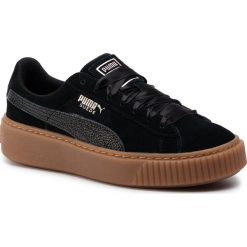 Sneakersy PUMA - Suede Platform Bubble Wn's 366439 Black. Czarne półbuty damskie Puma, bez wzorów, z lakierowanej skóry, bez obcasa, na płaskiej podeszwie, bez zapięcia. W wyprzedaży za 199.99 zł.