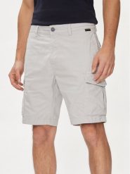 Napapijri Szorty materiałowe N-Deline NP0A4HOT Szary Regular Fit. Szare szorty męskie Napapijri, m, bez wzorów, z bawełny. Za 229.99 zł.