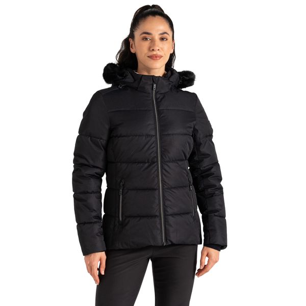 Kurtka Narciarska Damska Glamorize V. Czarne kurtki damskie Dare 2b, xl, bez wzorów, z materiału, długie, z kapturem, narciarskie. Za 658.99 zł.