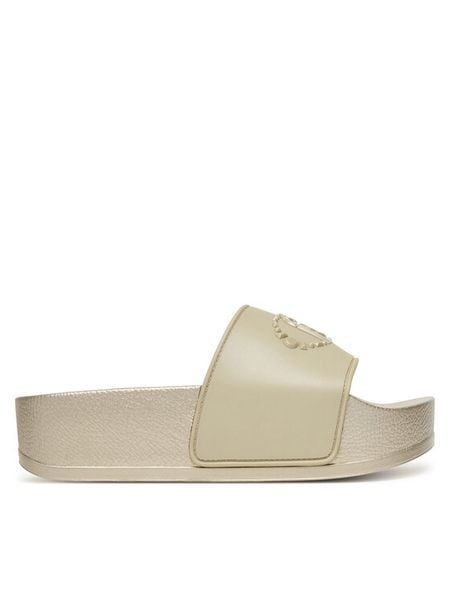 Liu Jo Klapki Mykonos 01 BA6077 EX028 Złoty. Żółte klapki damskie Liu Jo, bez wzorów, z syntetyku, bez obcasa. Za 279.99 zł.