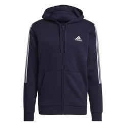 Bluza męska z kapturem rozpinana ADIDAS M CUT 3S FZ HD S. Czarne bluzy męskie Adidas, m, bez wzorów, z bawełny, z kapturem. Za 269.00 zł.