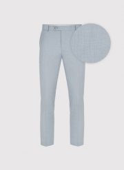 PAKO LORENTE – Błękitne spodnie ganiturowe. Niebieskie eleganckie spodnie męskie Pako Lorente, m, bez wzorów, z poliesteru. Za 599.99 zł.