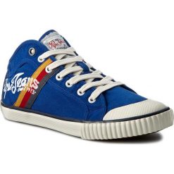 Trampki PEPE JEANS - Industry Teen PMS30228 Prussian 578. Niebieskie trampki męskie Pepe Jeans, z gumy. W wyprzedaży za 149.00 zł.