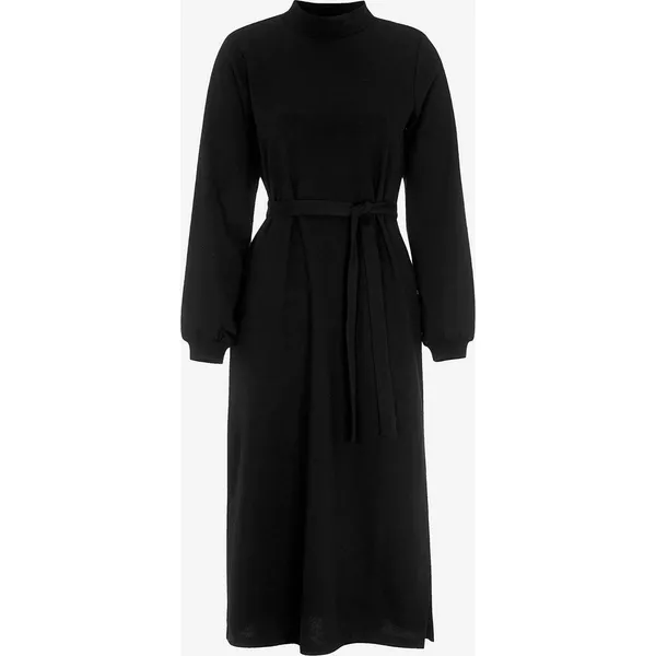 Sukienka Sandra. Czerwone sukienki damskie Happy Holly, na imprezę, bez wzorów, z dresówki, bez kołnierzyka, bez ramiączek. Za 229.00 zł.