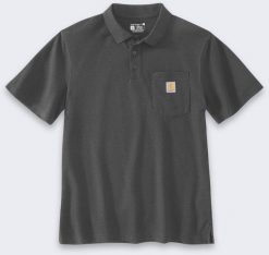 Koszulka Carhartt Loose Polo Carbon. Koszulki polo męskie Carhartt, m, bez wzorów, bez ramiączek. Za 140.22 zł.