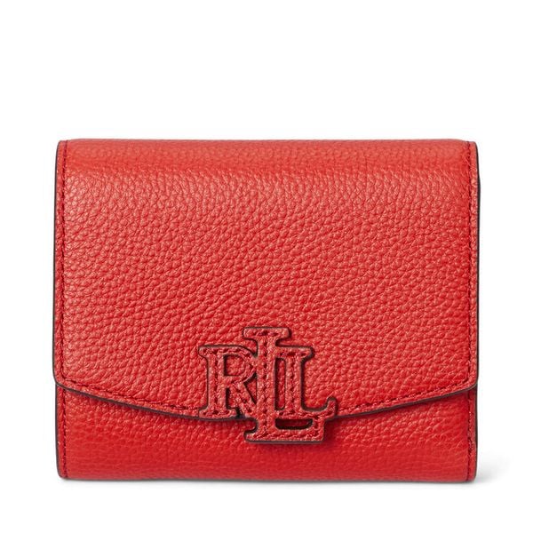 Portfel LAUREN RALPH LAUREN. Czerwone portfele damskie Lauren Ralph Lauren, bez wzorów. Za 419.99 zł.