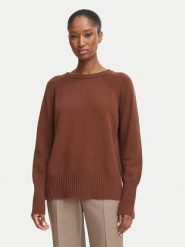 Marella Sweter Bella 2623366295 Brązowy Regular Fit. Brązowe swetry damskie Marella, xs, bez wzorów, z wełny, bez kołnierzyka, bez ramiączek, bez kaptura. Za 829.99 zł.