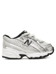 New Balance Sneakersy IZ740NW Szary. Szare buty sportowe dziewczęce New Balance, bez wzorów, ze skóry, bez zapięcia. Za 289.99 zł.