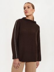 Max Mara Leisure Sweter Fanfara 2426366178600 Brązowy Regular Fit. Brązowe swetry damskie Max Mara Leisure, s, bez wzorów, z wełny, bez kołnierzyka, bez ramiączek, bez kaptura. Za 1,199.00 zł.