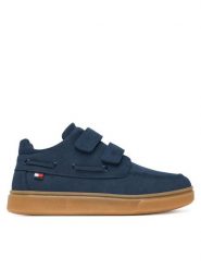 Tommy Hilfiger Półbuty Hector T1X4-35221-0315 S Granatowy. Niebieskie półbuty chłopięce Tommy Hilfiger, bez wzorów, bez zapięcia. Za 364.99 zł.