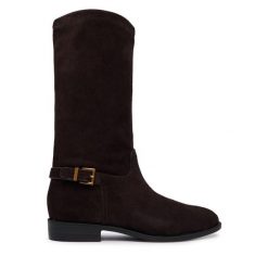 Kozaki MICHAEL Michael Kors. Brązowe kozaki damskie MICHAEL Michael Kors, bez obcasa, na płaskiej podeszwie. Za 1,129.00 zł.