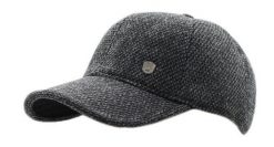 Czapka z Nausznikami, Popielata w Drobny Wzór z Daszkiem, Jesienno-Zimowy -Pako Jeans. Szare czapki i kapelusze męskie Pako Jeans, na zimę, bez wzorów, z bawełny. Za 65.00 zł.
