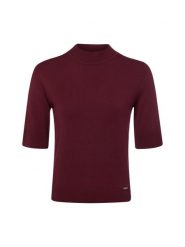 More & More bluzka z dzianiny Kobiety wiskoza czerwony, 46. Czerwone bluzki damskie More & More, bez wzorów, z dzianiny, bez kołnierzyka, bez ramiączek. Za 279.95 zł.
