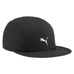 Czapka z daszkiem PUMA ESS Running 5 Panel. Czarne czapki i kapelusze męskie Puma, bez wzorów. Za 49.99 zł.