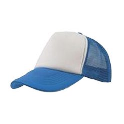 5panelowa Czapka Trucker Rapper. Niebieskie czapki i kapelusze damskie ATLANTIS, bez wzorów. Za 43.99 zł.