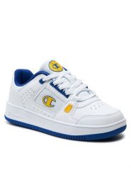 Champion Sneakersy Rebound Summerized Low B Gs S32876-CHA-WW008 Biały. Białe buty sportowe chłopięce Champion, bez wzorów, ze skóry, bez zapięcia. Za 209.99 zł.