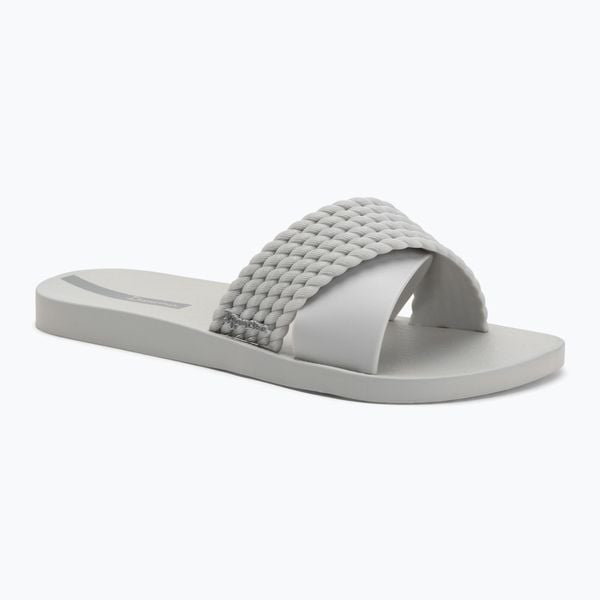 Klapki damskie Ipanema Street II. Szare klapki damskie Ipanema, bez wzorów, z materiału, sportowe, bez obcasa. Za 73.99 zł.