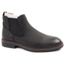 Buty sztyblety męskie Wrangler Toby. Brązowe botki męskie Wrangler, bez wzorów, z gumy, eleganckie, bez zapięcia. Za 269.00 zł.