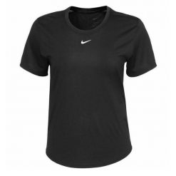 T-shirt Damski Nike Dri-FIT One. Czarne koszulki sportowe damskie Nike, bez wzorów, bez kołnierzyka, bez ramiączek, na fitness i siłownię, dri-fit (nike). Za 123.20 zł.