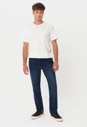 Klasyczne jeansy, Regular Fit, D-JERRY 60. Niebieskie spodnie materiałowe męskie Volcano, m, bez wzorów, z jeansu, klasyczne. Za 189.99 zł.