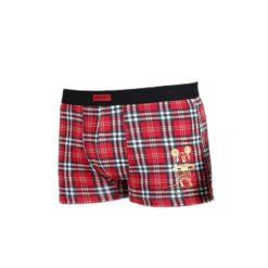 Bokserki z elastanu bawełnianego Disney Mickey Check. Czerwone bokserki męskie Disney, m, bez wzorów, z bawełny. Za 123.00 zł.
