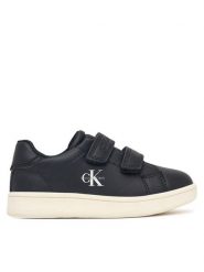 Calvin Klein Sneakersy Low Cut Velcro Sneaker V1X9-83440-1355 M Czarny. Czarne buty sportowe dziewczęce Calvin Klein, bez wzorów, ze skóry, bez zapięcia. Za 289.99 zł.
