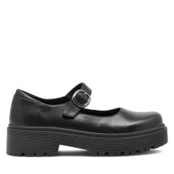 Półbuty Lasocki. Czarne półbuty damskie Lasocki, bez wzorów, bez obcasa, na płaskiej podeszwie, bez zapięcia. Za 199.99 zł.