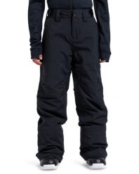 Spodnie do sportów zimowych dla Chłopców ESTATE. Czarne spodnie sportowe dla chłopców Quiksilver, bez wzorów, z materiału, sportowe, długie, narciarskie. Za 359.99 zł.
