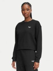 HUGO Bluza Damaswee_B 50571605 Czarny Loose Fit. Czarne bluzy damskie Hugo, xl, bez wzorów, z bawełny, bez kaptura. Za 349.99 zł.