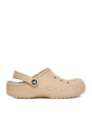 Crocs Klapki C-BAYA LINED CLOG 205969-2ZM Beżowy. Brązowe klapki damskie Crocs, bez wzorów, z tworzywa sztucznego, bez obcasa. Za 169.99 zł.