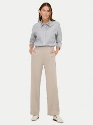 ONLY Spodnie materiałowe Poptrash 15341829 Beżowy Straight Fit. Brązowe spodnie materiałowe damskie Only, xs, bez wzorów, z materiału. Za 169.99 zł.