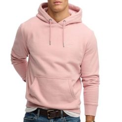 Bluza z kapturem Superdry Essential Logo HB. Czerwone bluzy męskie Superdry., xl, bez wzorów, z bawełny, z kapturem. Za 351.10 zł.