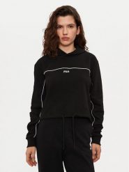 Fila Bluza Laagna FAW0907 Czarny Regular Fit. Czarne bluzy damskie Fila, s, bez wzorów, z bawełny, bez kaptura. Za 189.99 zł.
