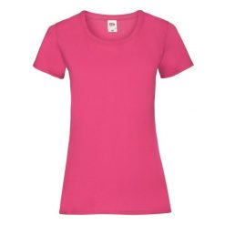 Koszulka Damska Valueweight. Czerwone koszulki sportowe damskie Fruit of the Loom, xs, bez wzorów, bez kołnierzyka, bez ramiączek, trekkingowe. Za 30.99 zł.