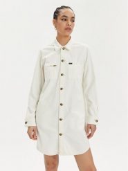 Lee Sukienka jeansowa Unionall 112349527 Écru Regular Fit. Sukienki damskie Lee, m, bez wzorów, z bawełny, bez kołnierzyka, bez ramiączek. Za 319.99 zł.