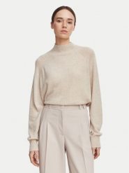 Marella Golf Gennaio 2623366025 Beżowy jasny Regular Fit. Brązowe swetry damskie Marella, s, bez wzorów, z kaszmiru, bez kołnierzyka, bez ramiączek, bez kaptura. Za 1,299.00 zł.