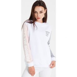 Naoko - Bluza La Vie Boheme Blanc x Edyta Górniak. Szare bluzy damskie NAOKO, z bawełny. W wyprzedaży za 149.90 zł.
