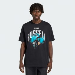 Koszulka Z Nadrukiem Mercedes - Amg Petronas Formula 1 Team George Russell. Czarne buty sportowe męskie Adidas, bez zapięcia, na fitness i siłownię. Za 179.00 zł.