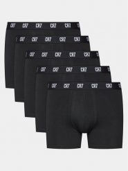 Cristiano Ronaldo CR7 Komplet bokserek 8123-49-2902 Czarny. Czarne bokserki męskie Cristiano Ronaldo CR7, m, bez wzorów, z bawełny. Za 229.99 zł.