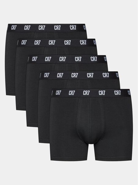 Cristiano Ronaldo CR7 Komplet bokserek 8123-49-2902 Czarny. Czarne bokserki męskie Cristiano Ronaldo CR7, m, bez wzorów, z bawełny. Za 158.99 zł.