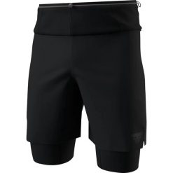 Szorty 2 w 1 Dynafit Ultra. Czarne krótkie spodenki sportowe męskie Dynafit, m, bez wzorów, do biegania. Za 436.40 zł.