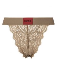 HUGO Figi klasyczne 50535071 Beżowy. Brązowe figi damskie Hugo, m, bez wzorów, z syntetyku. Za 89.99 zł.