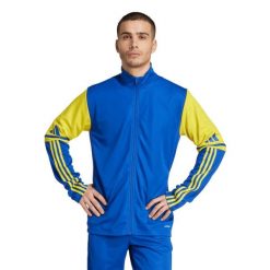 Bluza męska adidas Squadra 25 Training. Niebieskie bluzy męskie Adidas, m, bez wzorów, z poliesteru, bez kaptura. Za 129.00 zł.