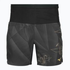Spodenki do biegania męskie Mizuno Active Graphic Multi Pocket. Szare krótkie spodenki sportowe męskie Mizuno, m, bez wzorów, z materiału, do biegania. Za 159.99 zł.