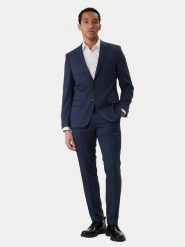 HUGO Garnitur Henry/Getlin232X 50558069 Granatowy Slim Fit. Niebieskie garnitury męskie Hugo, bez wzorów, z syntetyku. Za 2,099.00 zł.