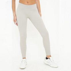 Legginsy treningowe BURNER damskie. Szare legginsy damskie Legea, bez wzorów, z elastanu, na fitness i siłownię. W wyprzedaży za 100.00 zł.