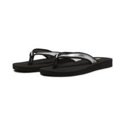 Damskie klapki Sandy Flip PUMA Black Silver Metallic. Czarne klapki damskie Puma, bez wzorów. Za 290.00 zł.